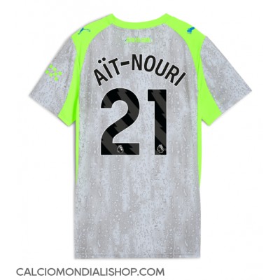 Maglie da calcio Manchester City Rayan Ait-Nouri #21 Terza Maglia Femminile 2025-26 Manica Corta Maglie da calcio Manchester City Rayan Ait-Nouri #21 Terza Maglia Femminile 2025-26 Manica Corta